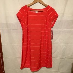 Merona Coral Stripe Dress